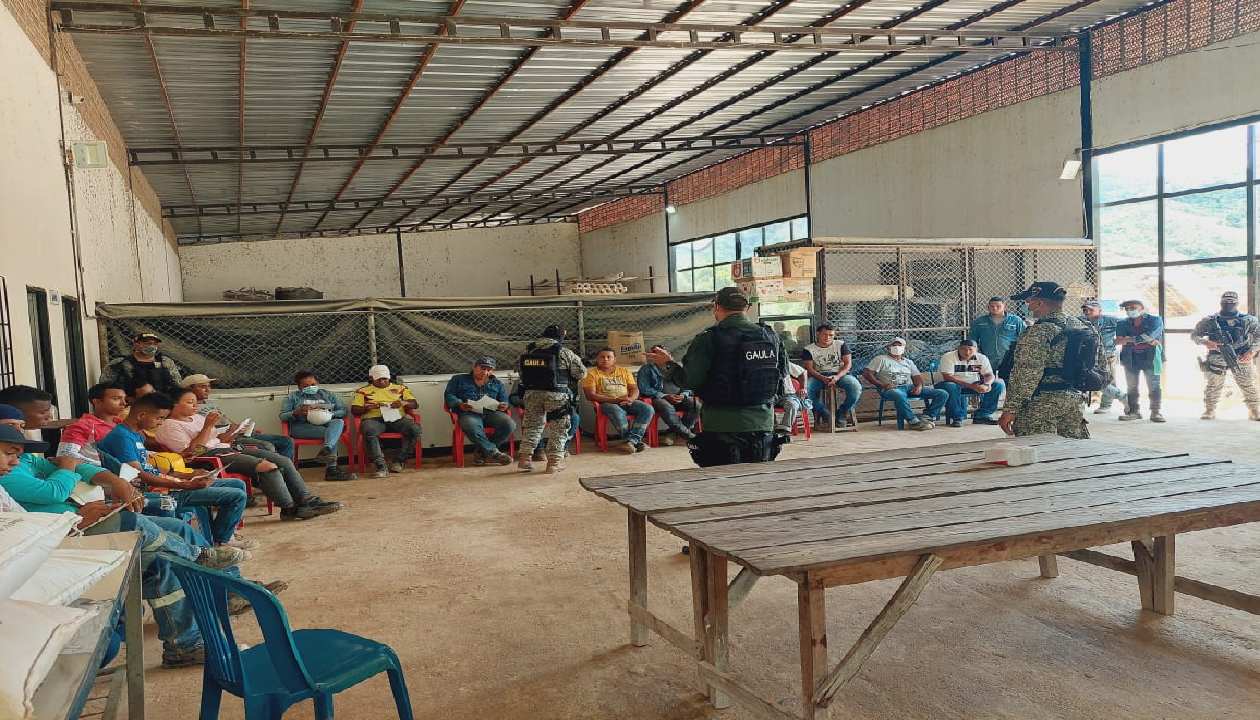 Contra la extorsión en zona minera