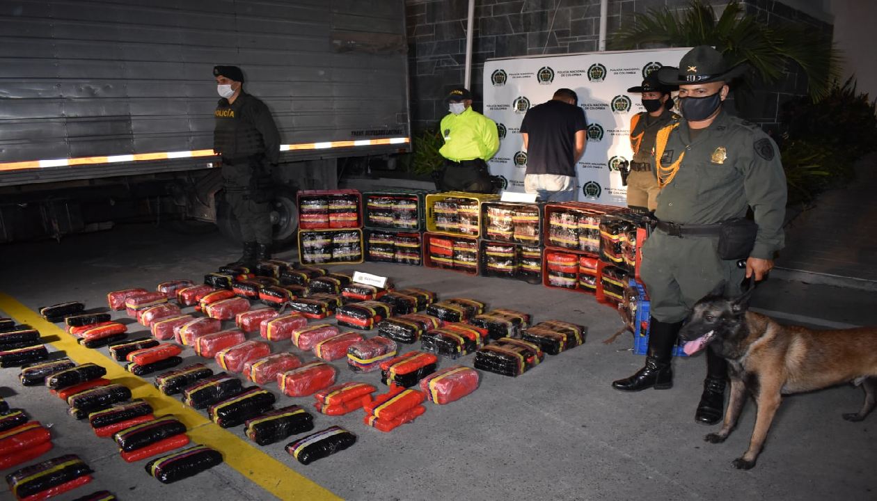 Presunto responsable de transportar 268 kilos de marihuana