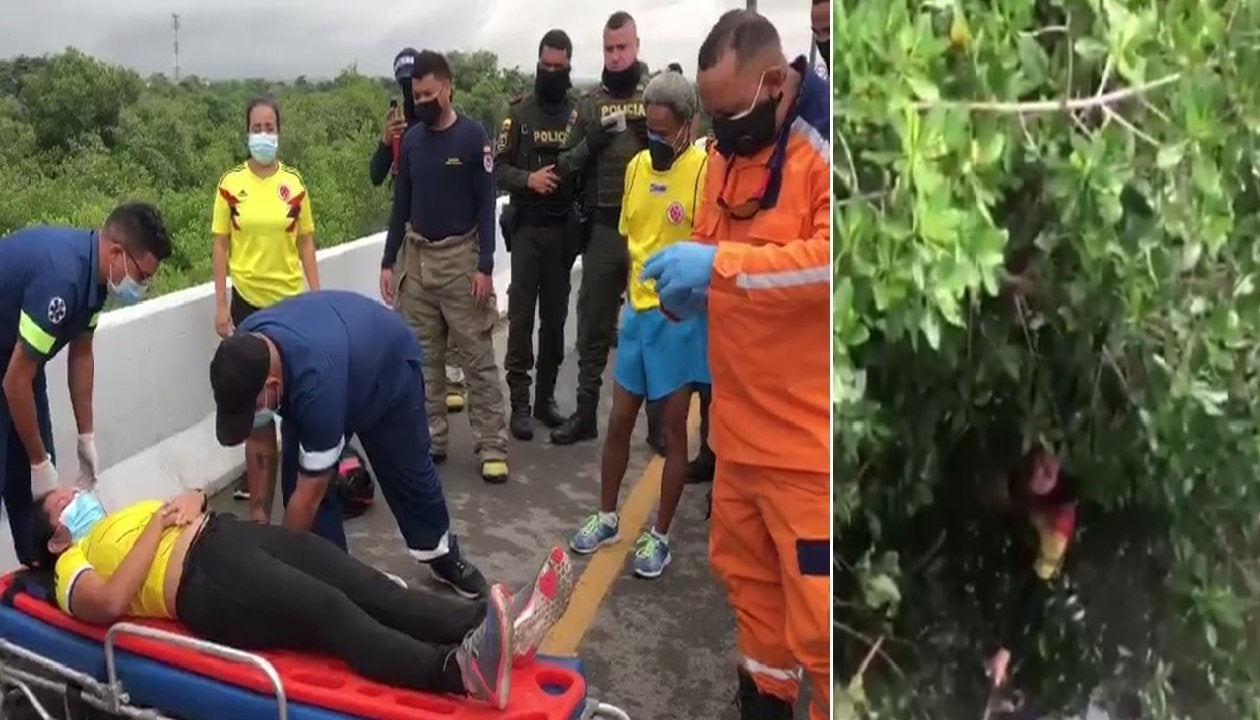 Una de ellas cayó a una altura de 15 metros aproximadamente