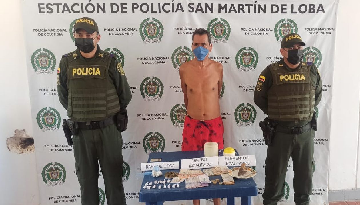 Tenía 30 dosis de base de coca, 20 de marihuana tipo creepy y $911.000 pesos