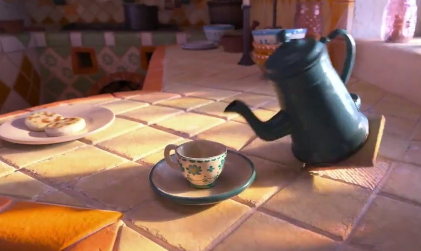 Tinto con arepa en 'Encanto'