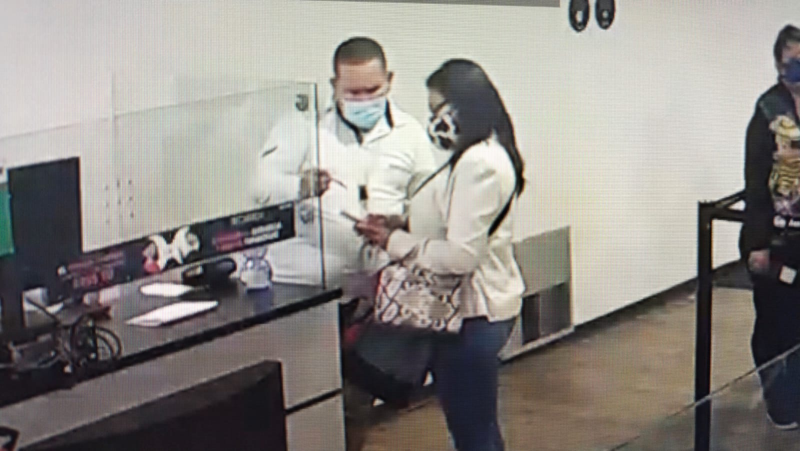 Diputada chavista Heydee Huérfano en su llegada a Barranquilla