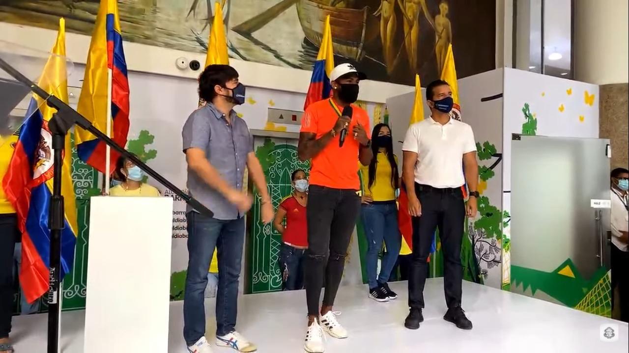 Condecoración a Anthony Zambrano en Barranquilla