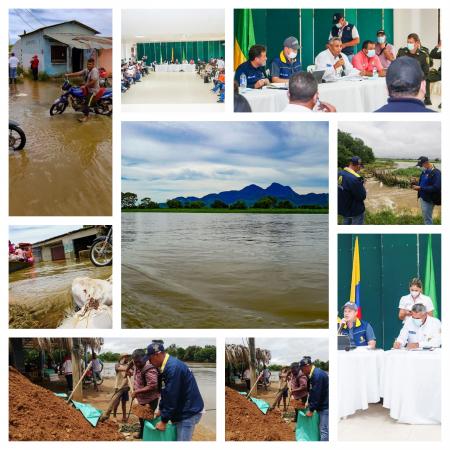 En San Marcos(Sucre) se cumplió ayer un consejo ampliado de gestión del riesgo