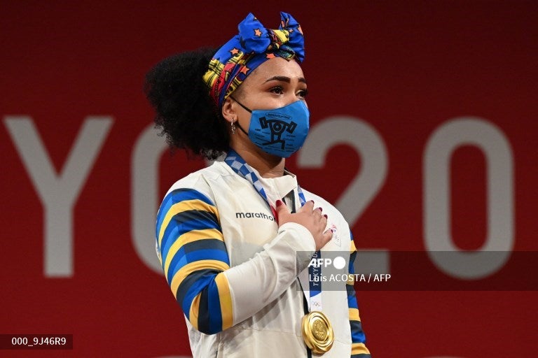 Neisi Dajomes, pesista colombiana