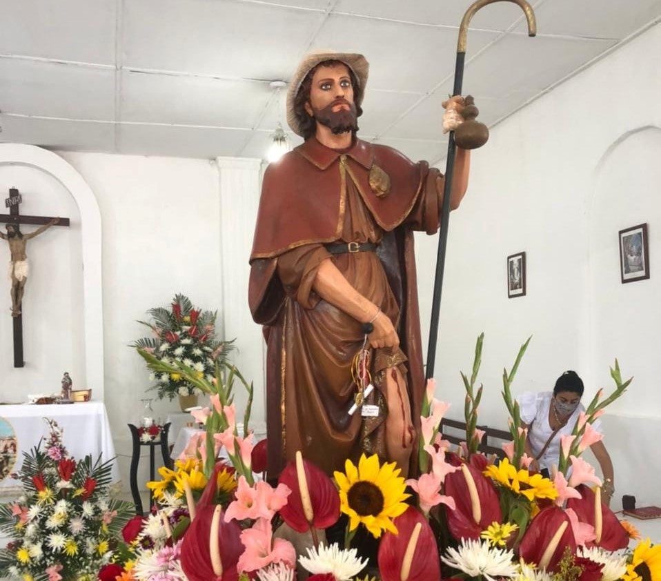 Monumento a San Roque en Molineros, Atlántico.