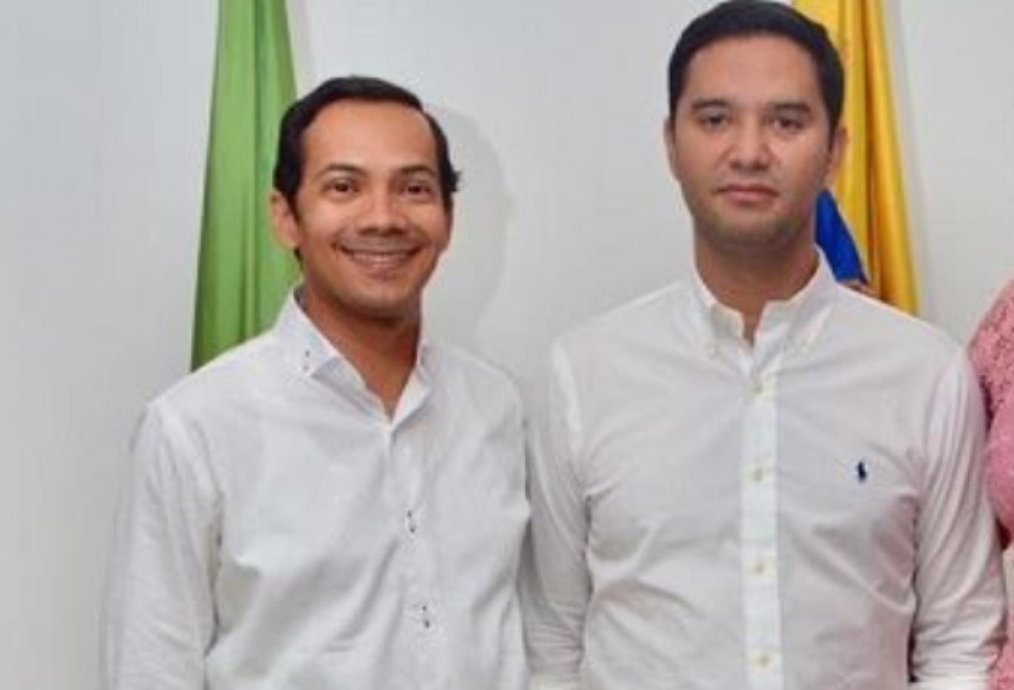 Secretario de Tránsito Roberto Daza y Alcalde de Valledupar Mello Castro.