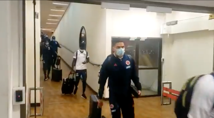 Colombia llegando al aeropuerto paraguayo