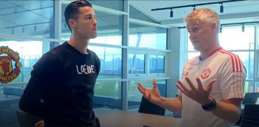 Cristiano con Solskjaer