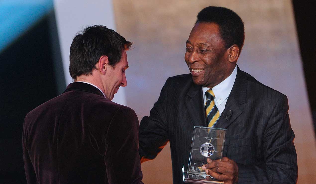 Pelé y Messi