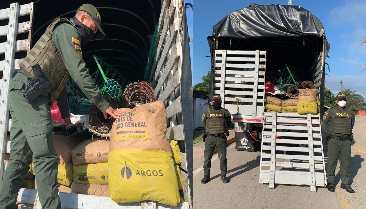 8.5 toneladas avaluadas en cinco millones setecientos mil pesos.