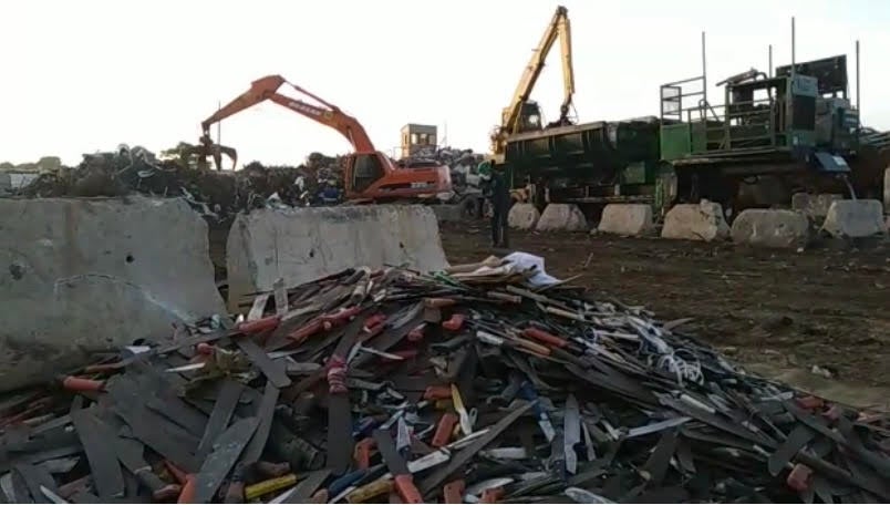 Armas utilizadas para construir viviendas.