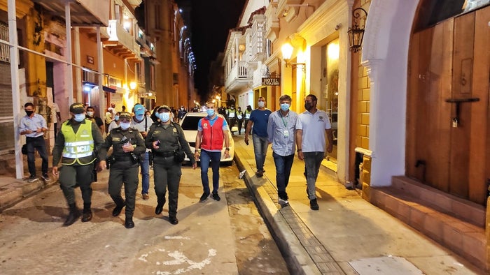 Operativos en el Centro Histórico de Cartagena