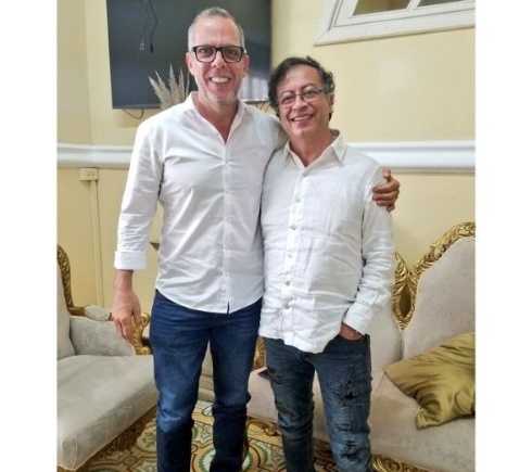 Alfredo Saade y Gustavo Petro