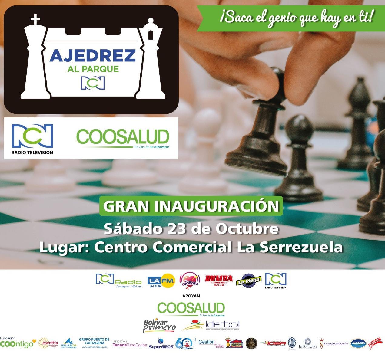 ¡Ajedrez al Parque RCN - Coosalud vuelve a la presencialidad!