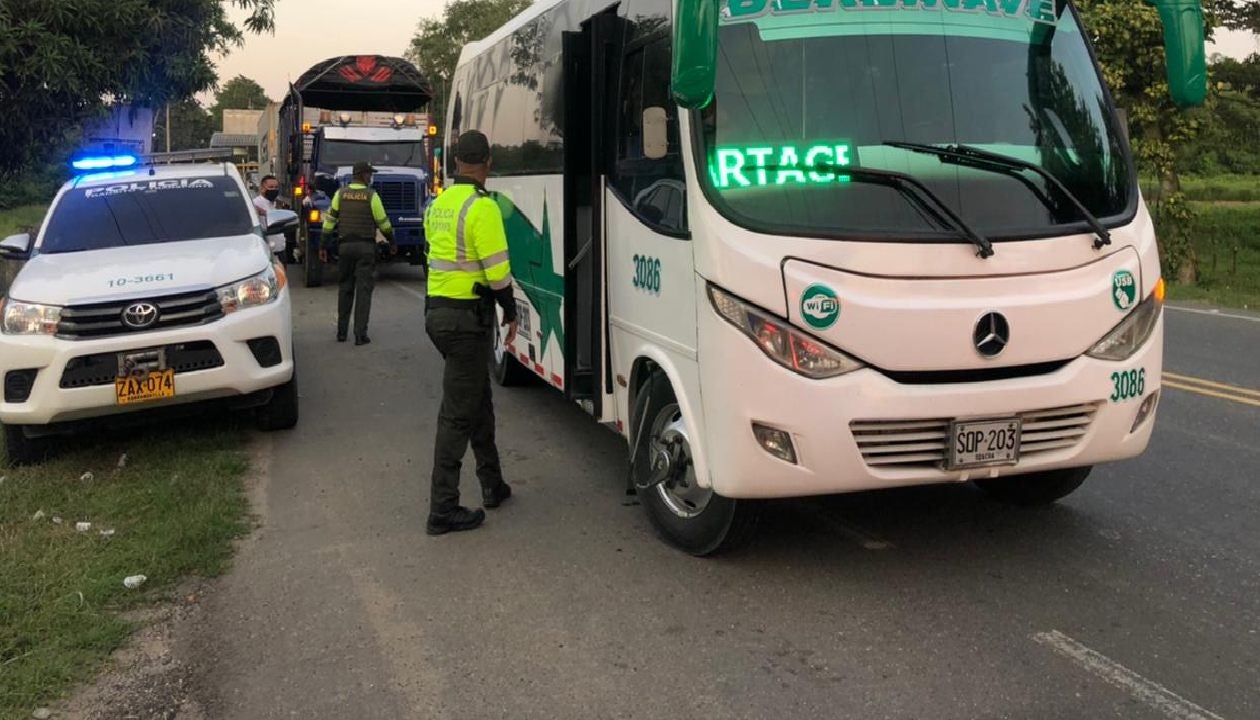 Puestos de control en las vías