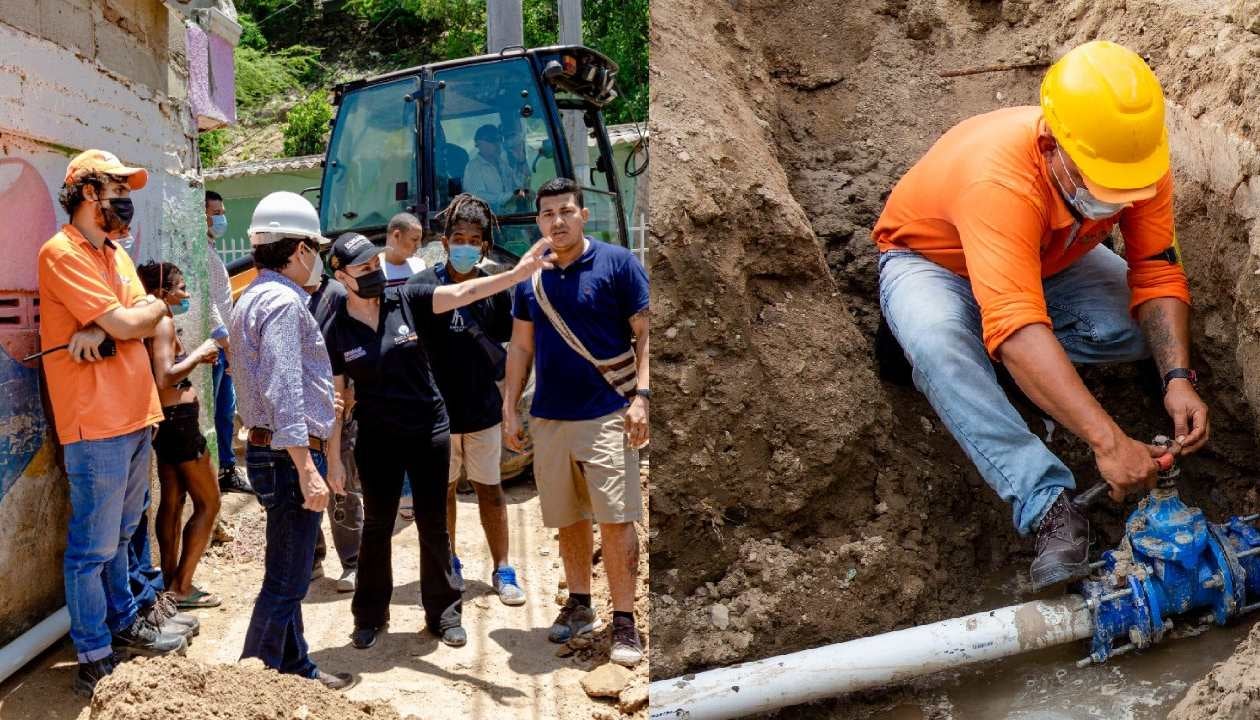 Ha ejecutado en menos de 20 días la instalación y reposición de más de 1.200 metros de redes de acueducto y alcantarillado