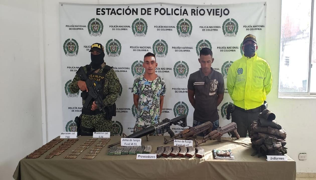 Presuntos miembros del Clan del Golfo