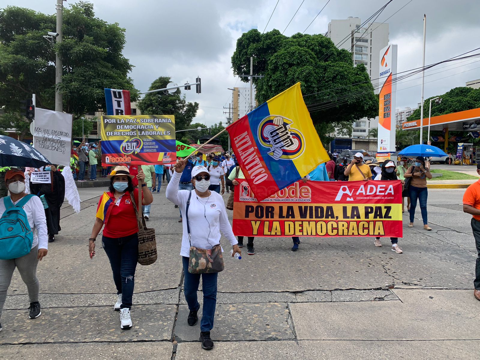 Más de 2000 personas se sumaron a jornadas de protestas en Barranquilla.