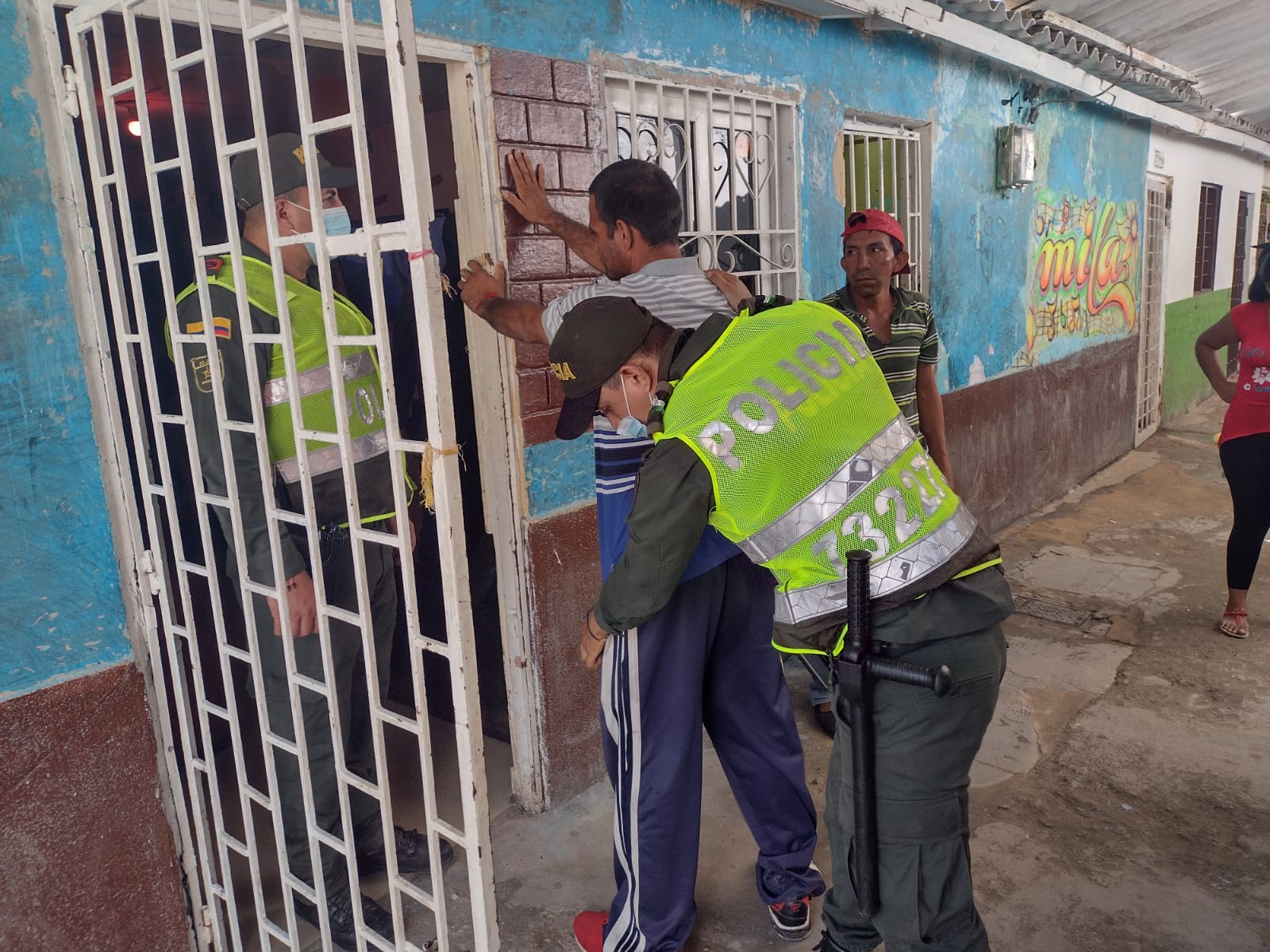 En el barrio Cristo Vive se logró las capturas de dos presuntos miembros del Clan del Golfo