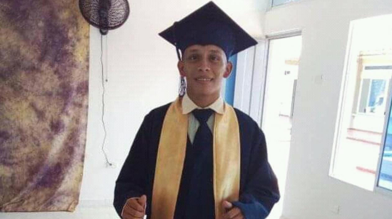 Bryan Miranda fue la víctima mortal del accidente que se registró en Caracolí.