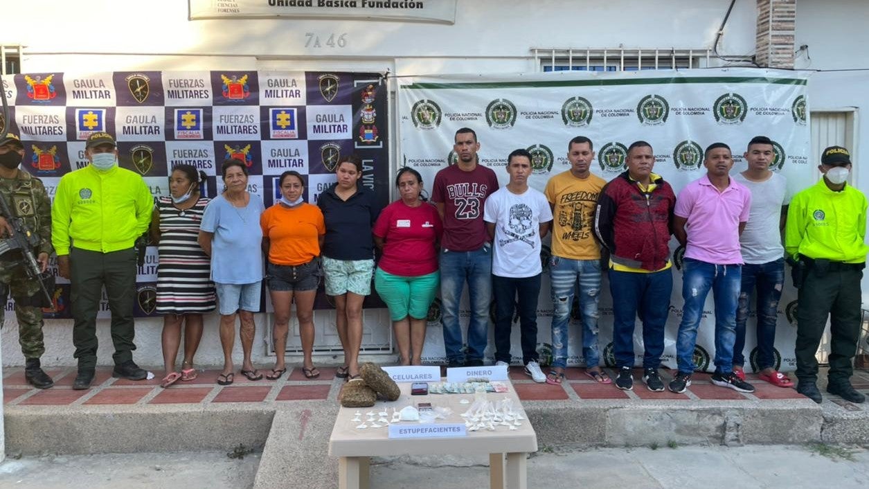 El grupo denominado 'Los Pirañas' actuaban entre Aracataca y Fundación