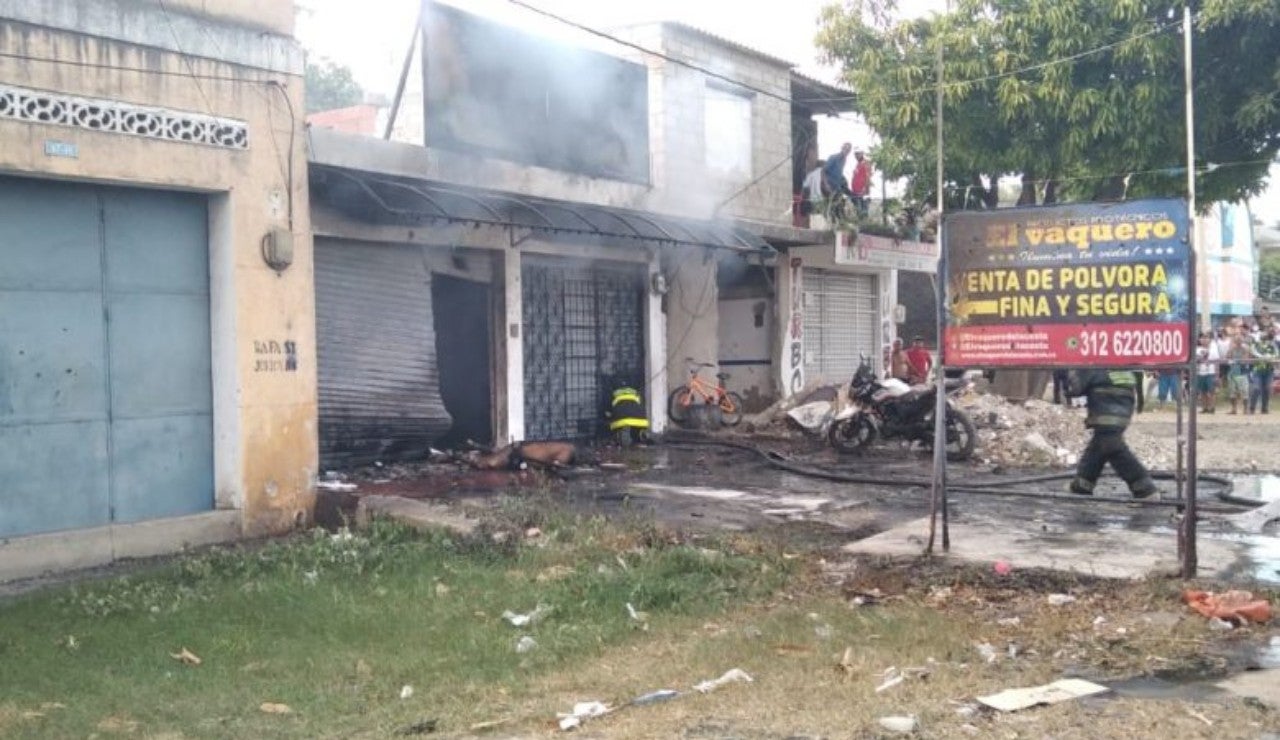 Comercializadora de pólvora ‘El Vaquero’ en el sector de La Lucha en Santa Marta