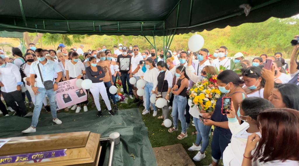 Sepelio de Margarita Gómez