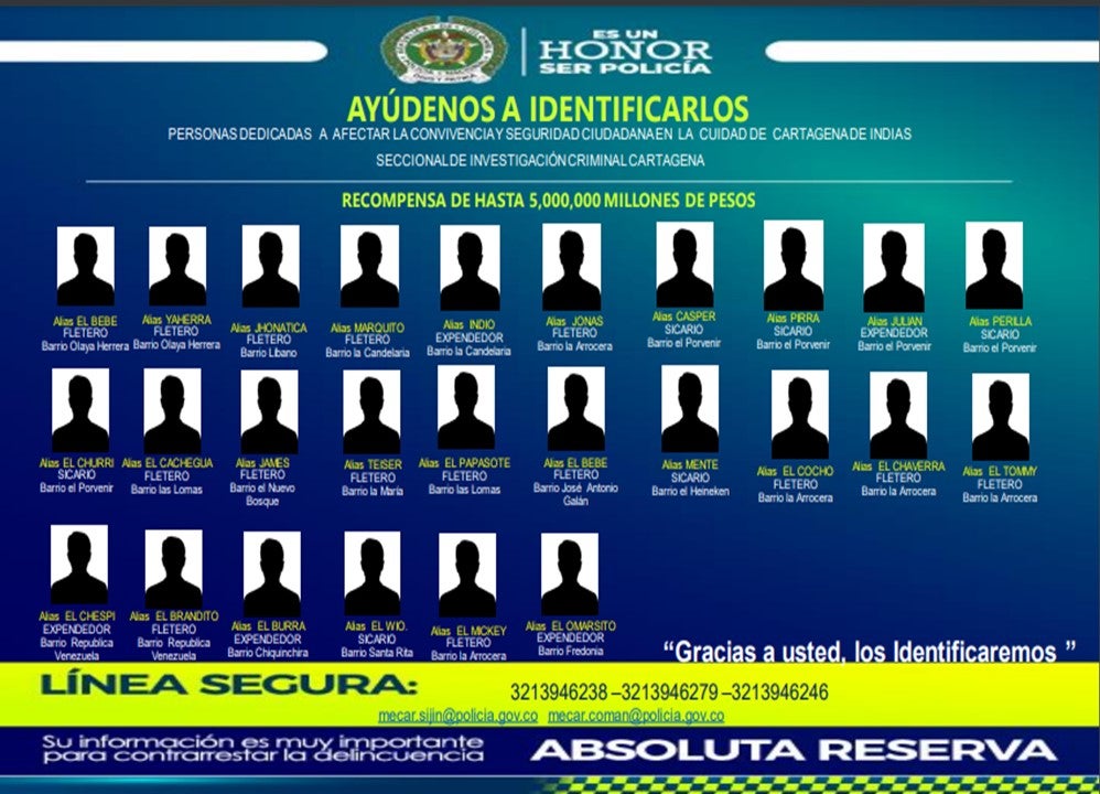 En total son 26 personas las que se buscan