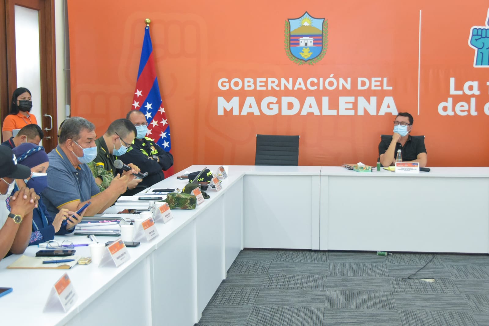 Gobernador del Magdalena, Carlos Caicedo en Consejo de Seguridad