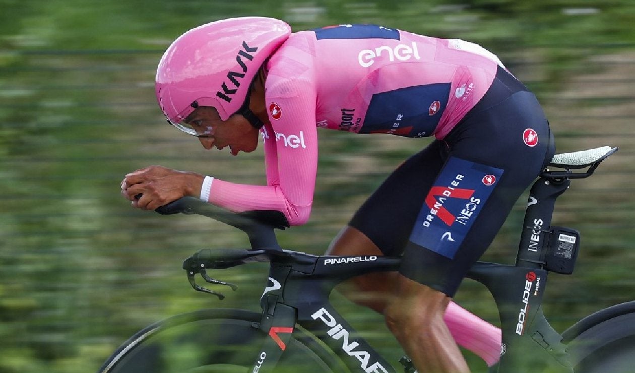 Egan Bernal en el Giro de Italia