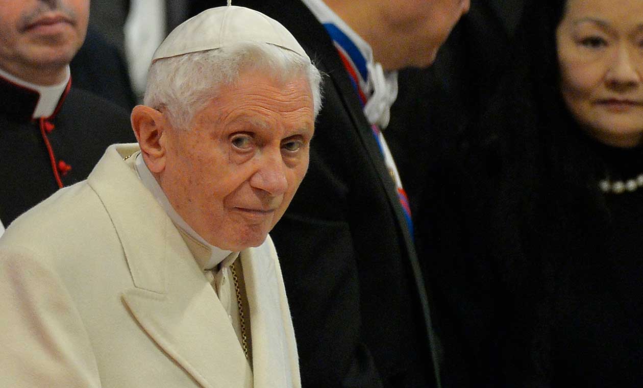 Papa emérito Benedicto XVI en el Vaticano