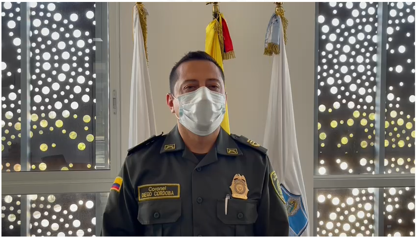 Diego Córdoba, subcomandante de la Policía Metropolitana de Santa Marta