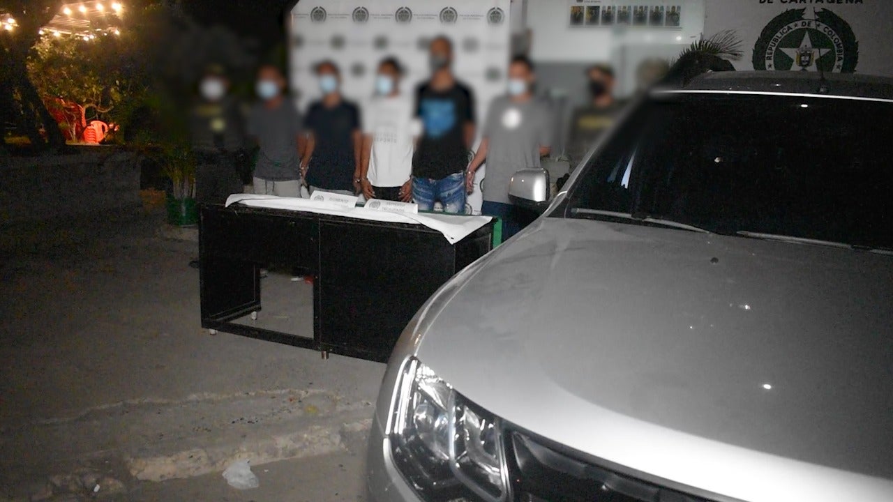 Desarticulan banda dedicada al hurto en exclusivo sector turístico de Cartagena.