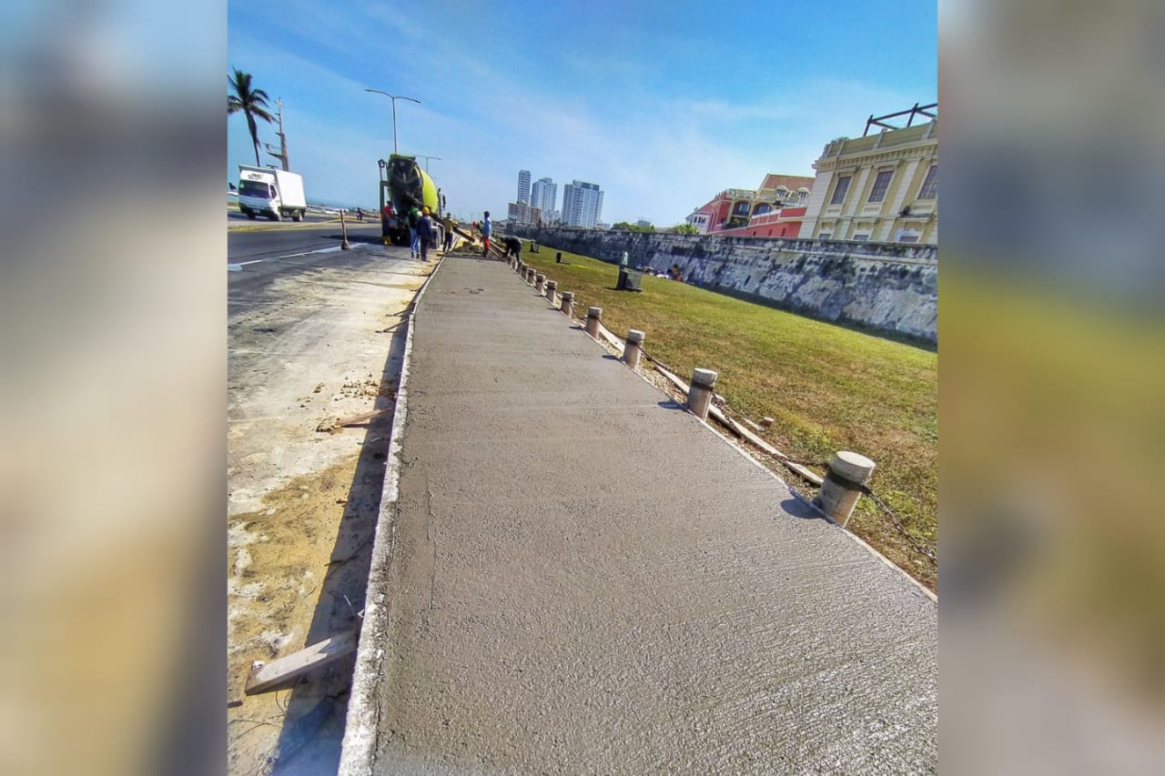 Obras en la Avenida Santander