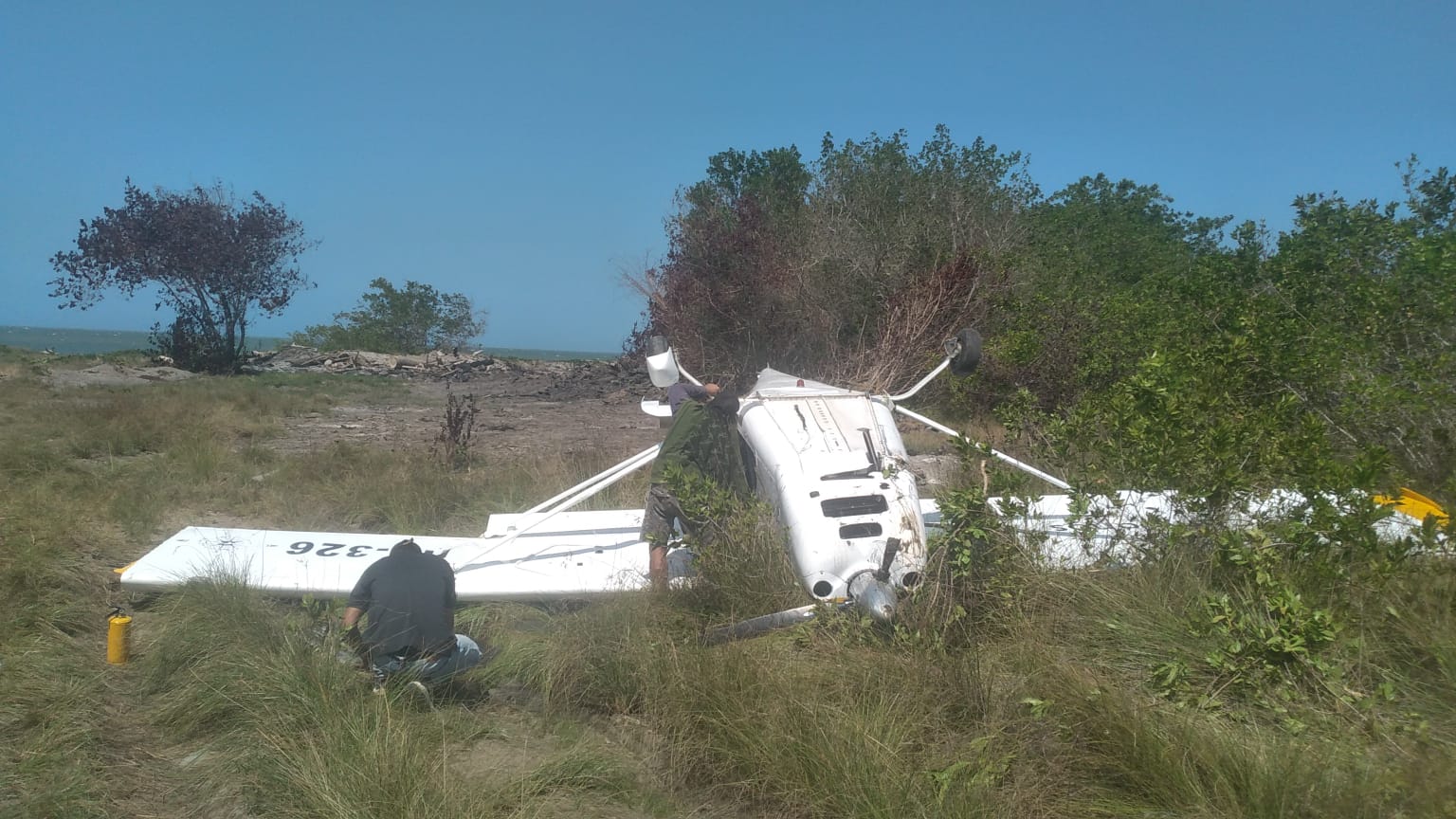 Avioneta accidentada