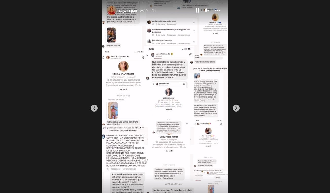 Comentarios en contra de Dayana Jaimes