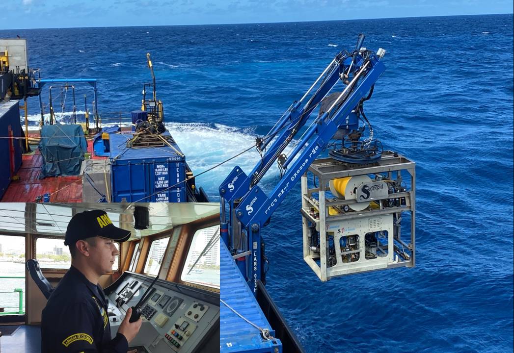 Se trabaja en el conocimiento de la geomorfología submarina de la Cordillera Beata.