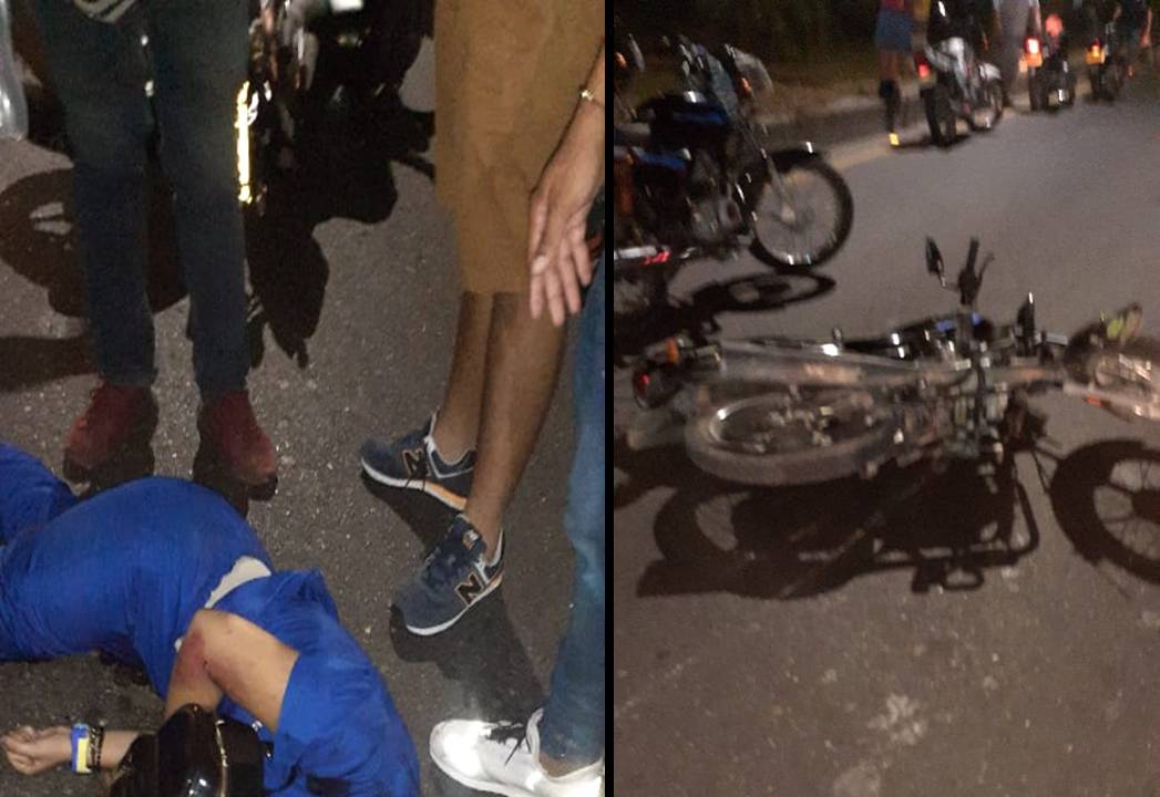 El choque sucedió frente al barrio El Pozón