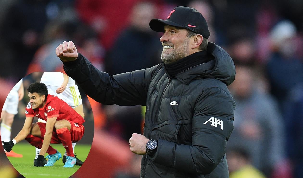 Luis Díaz y Jurgen Klopp