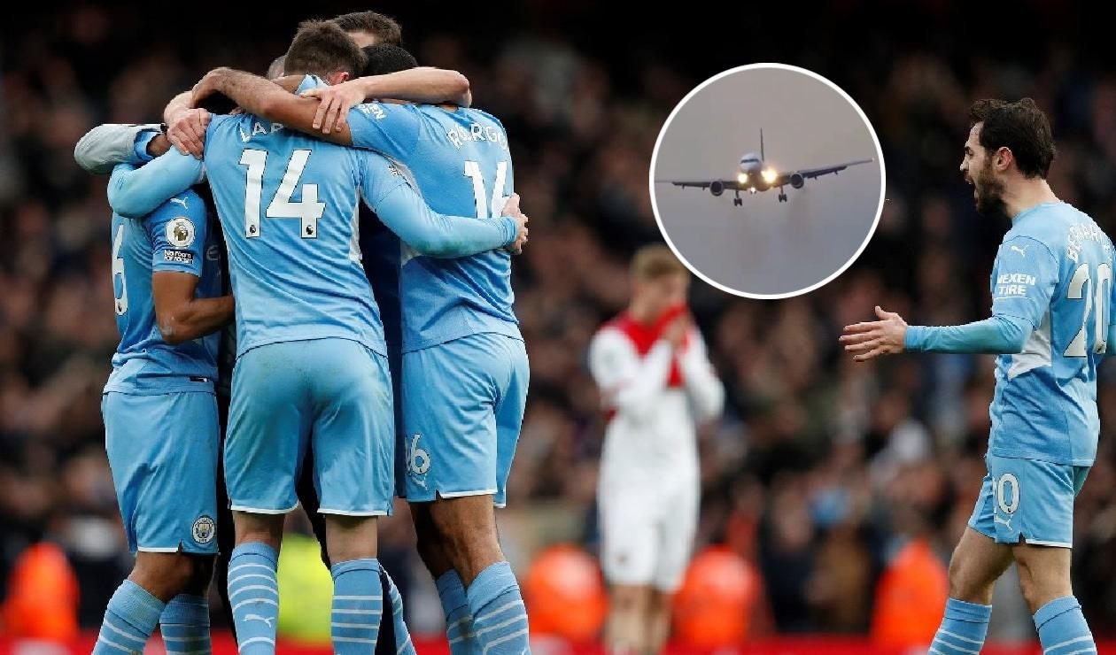 Manchester City, avión