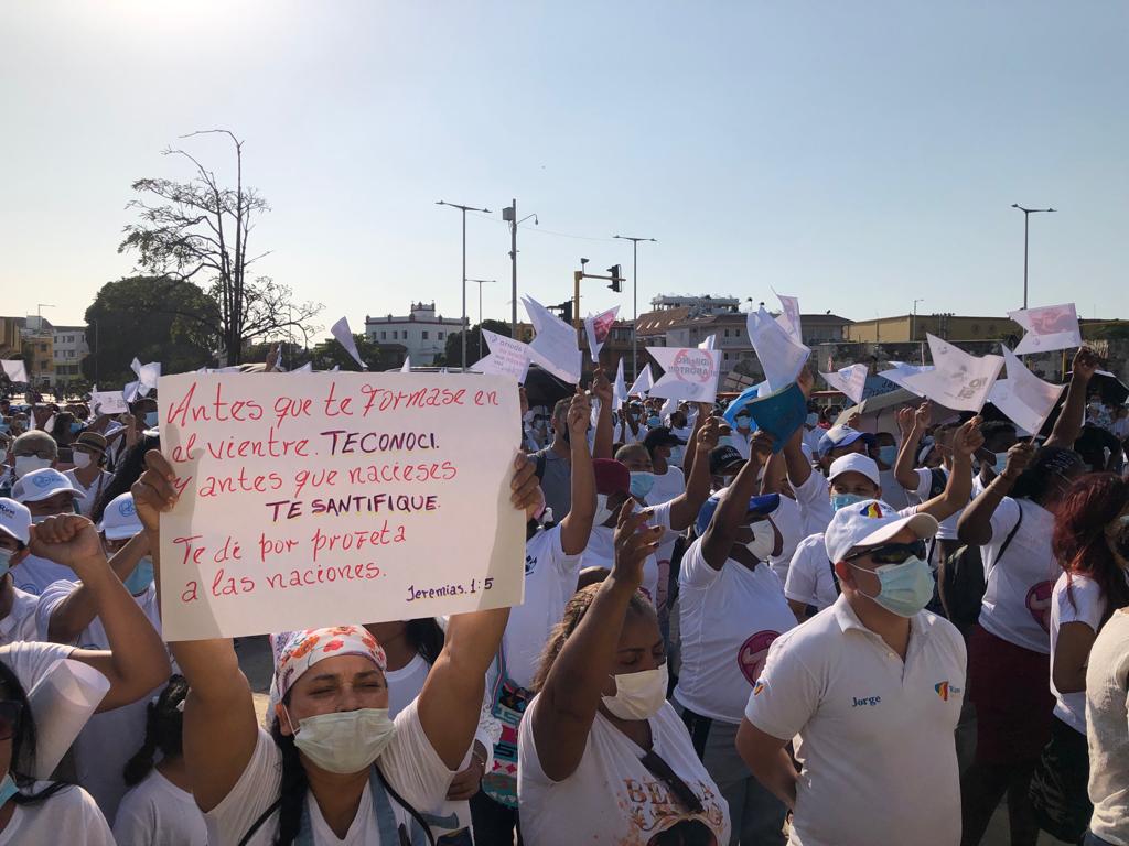 Foto de referencia de marcha en Cartagena