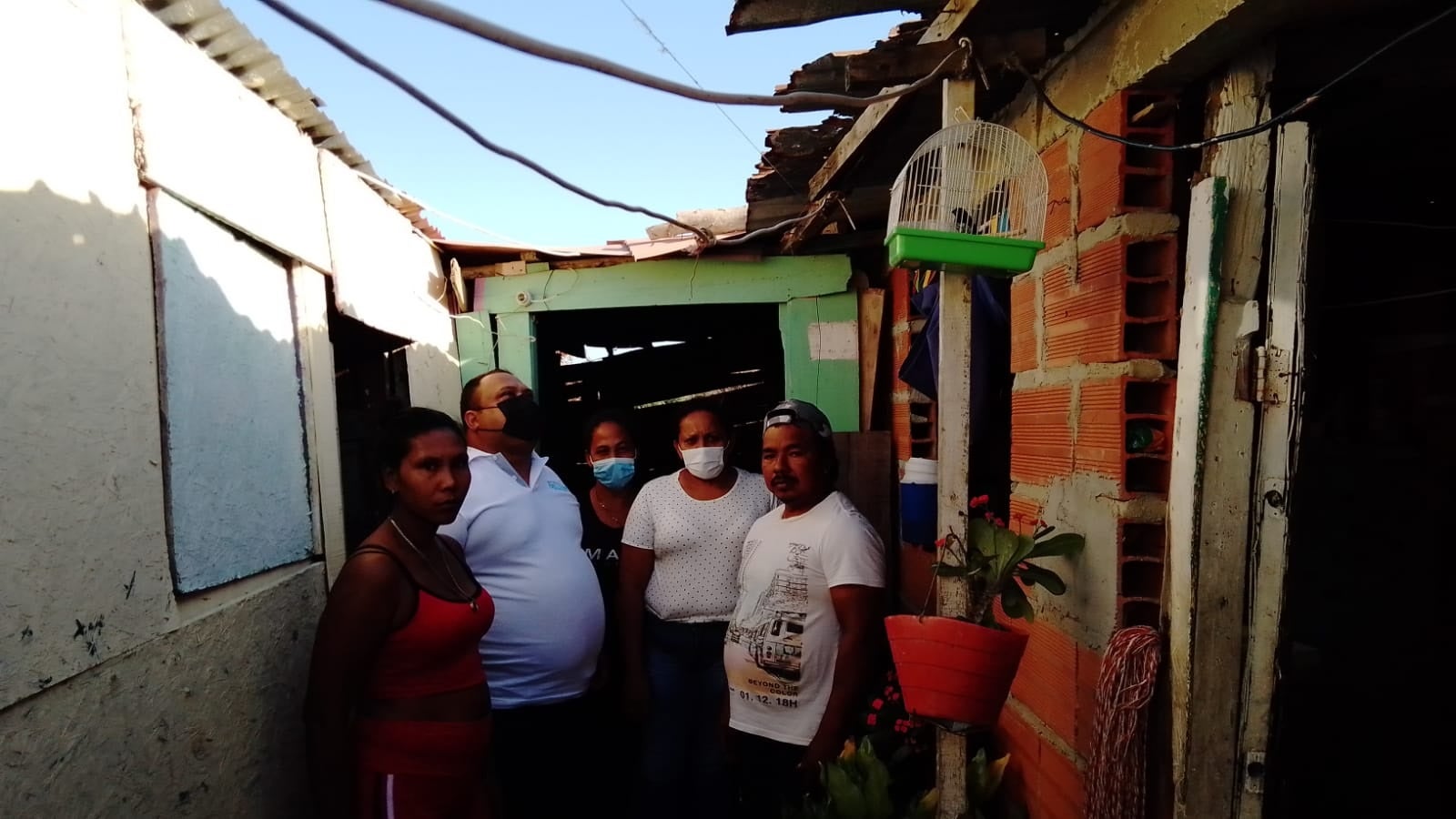 Viviendas afectadas en Puerto Colombia.