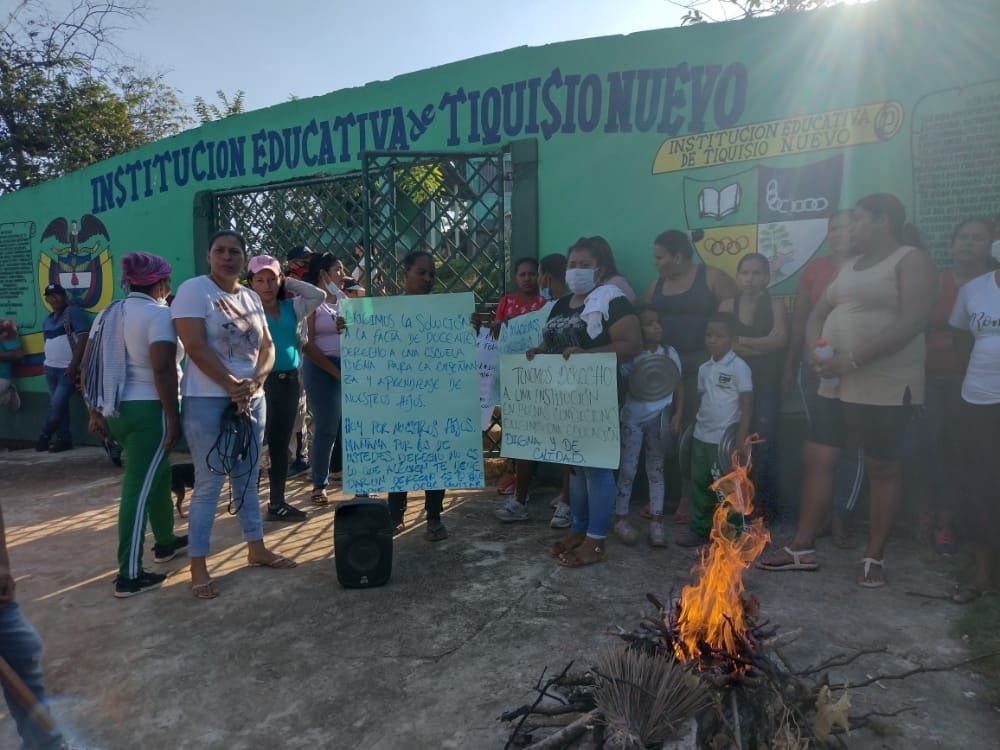 Más 600 estudiantes no han iniciado sus clases en el municipio Tiquisio Nuevo, sur de Bolívar