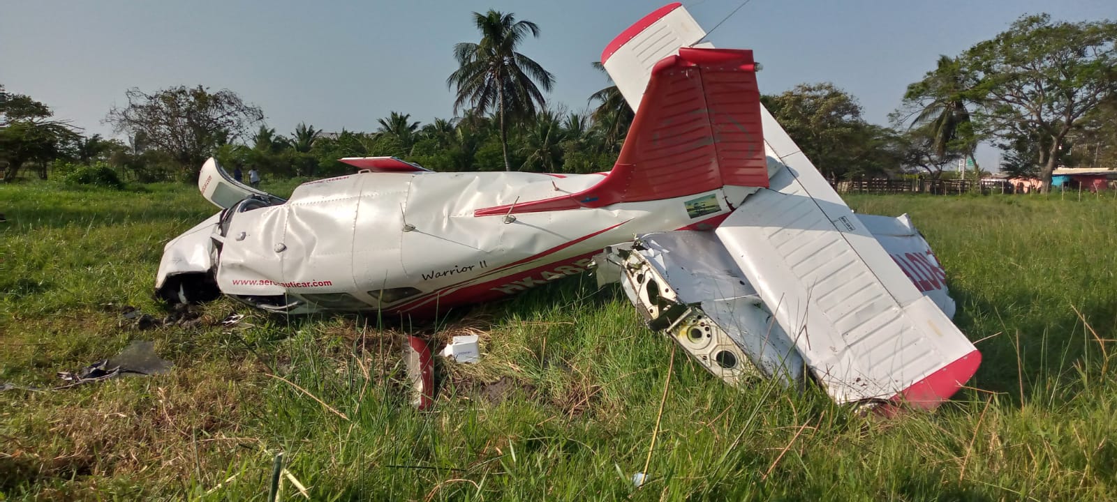 Avioneta accidentada en Atlántico.