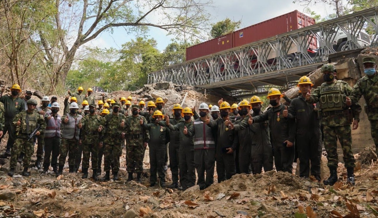 La estructura de 27 metros de largo, que cuenta con una capacidad para resistir hasta 52 toneladas de peso.