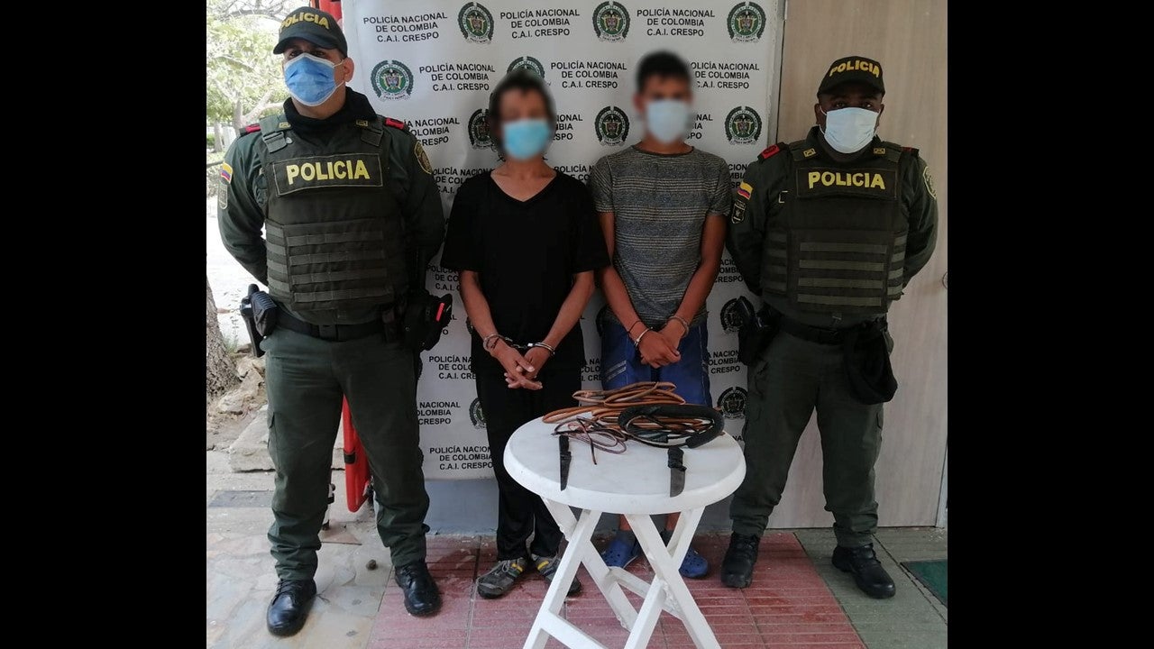 Los capturados fueron dejados a disposición de la Fiscalía General de la Nación