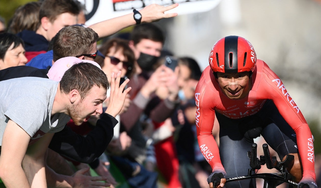 Nairo Quintana en competencia con el Arkea, 2022.