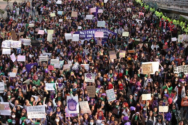 Movilizaciones 8 de marzo en Bogotá- Día de la Mujer