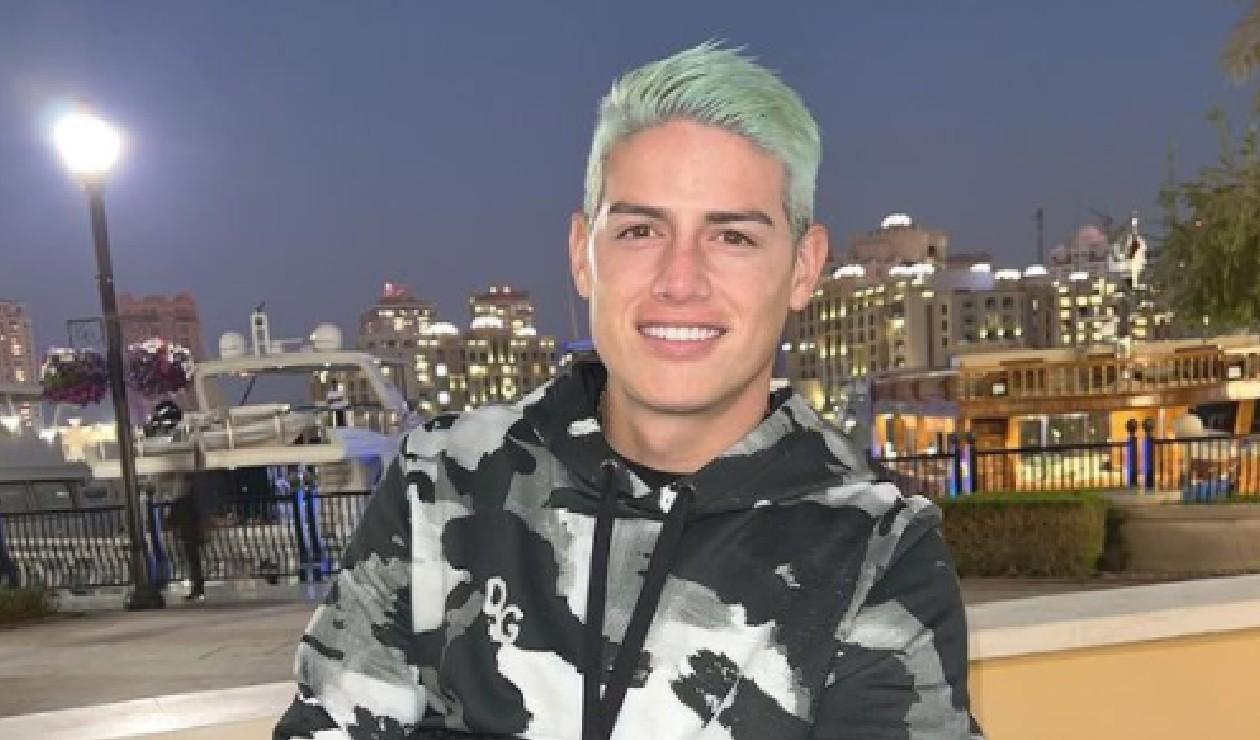 James Rodríguez sonriente.